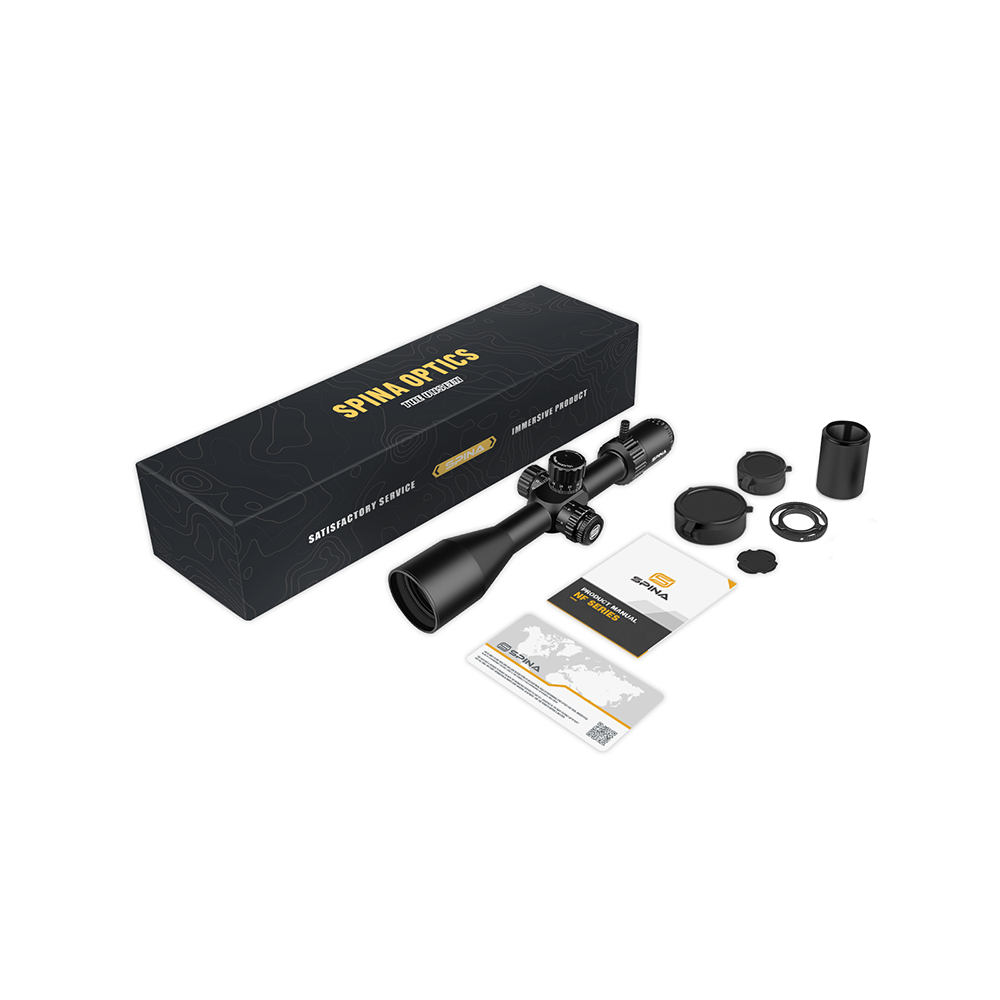 SPINA OPTICS Gen II WolfChase HD 4-16x50E FFP SF Parada no Zero,Parallax 10 jardas até o infinito
