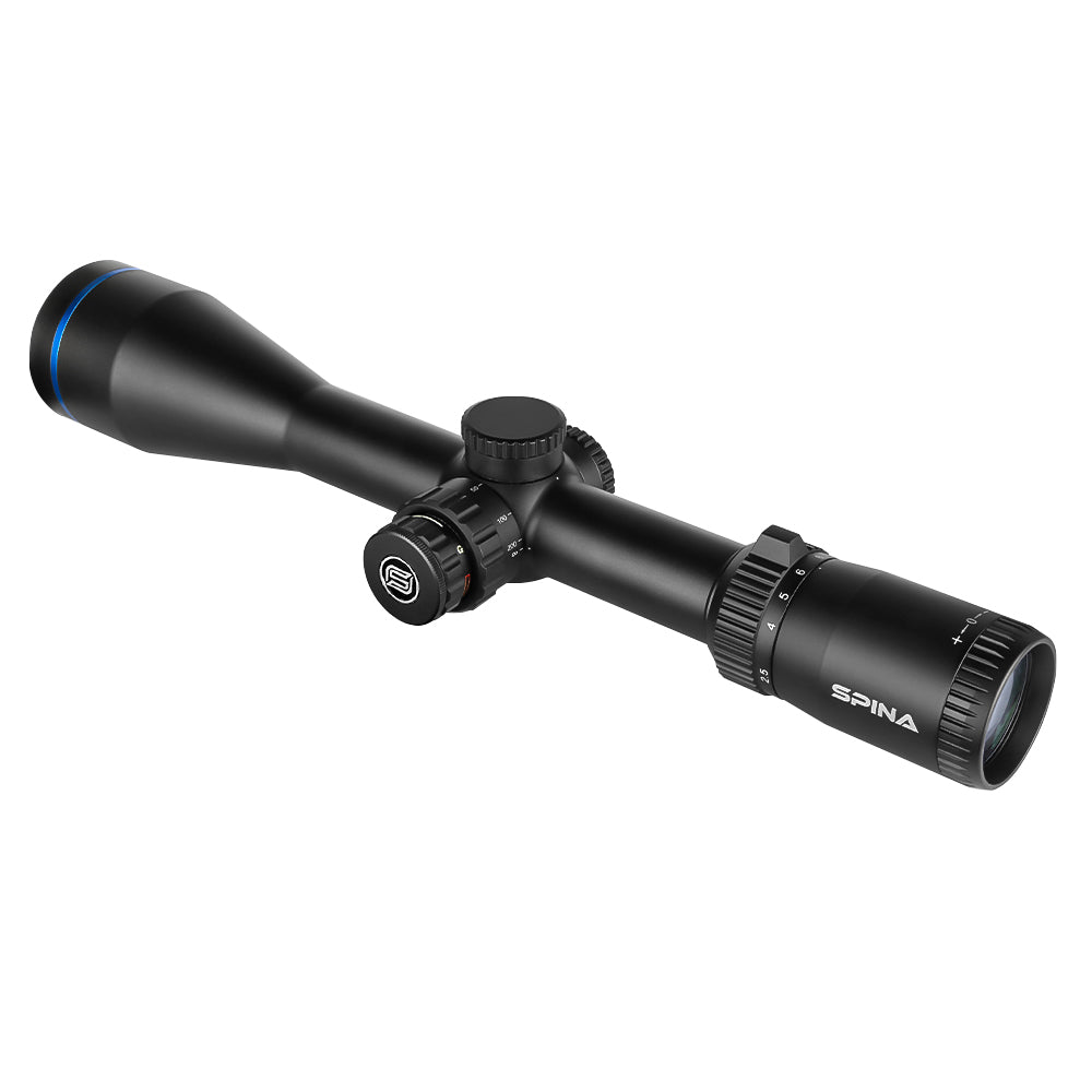 SPINA OPTICS ApexFin HD 2.5-20x50 SFP Com retículo iluminado Parallax 10 jardas até o infinito,Garantia Global de 5 Anos