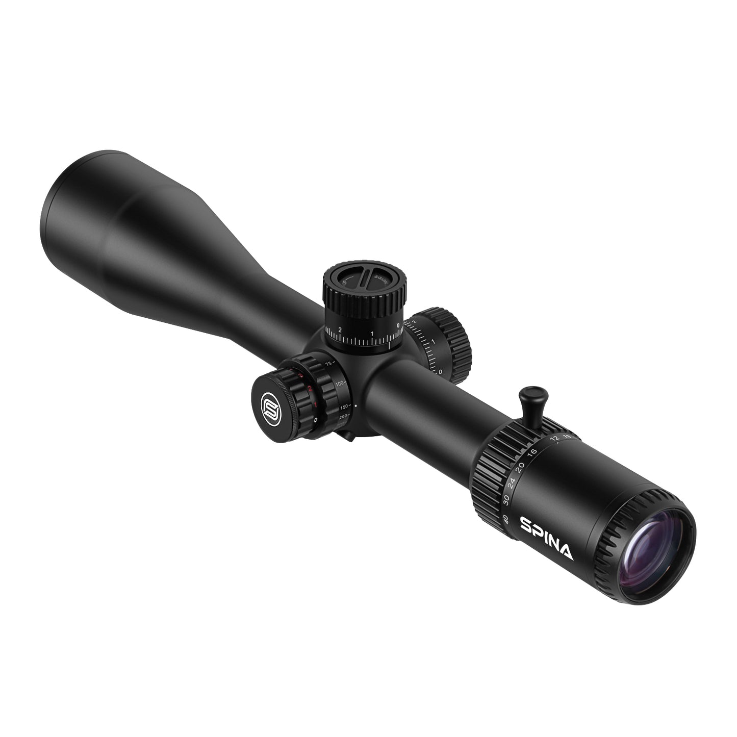 SPINA OPTICS VoidRax HD 4-40x56 FFP Com retículo iluminado Parallax 5 jardas até o infinito