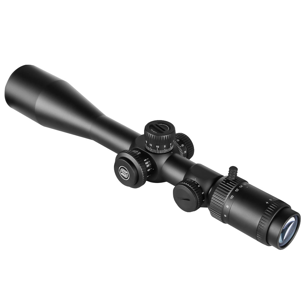 SPINA OPTICS WolfChase 6-24x50 SFP Com retículo iluminado Parallax 10 jardas até o infinito