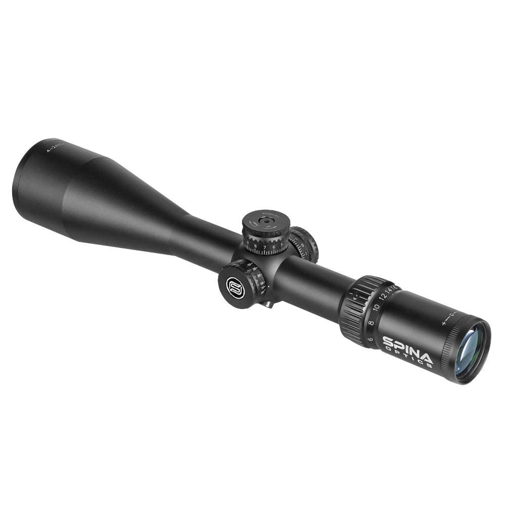 SPINA OPTICS IronClaw HD 4-24x56 SFP Parallax 25 jardas até o infinito