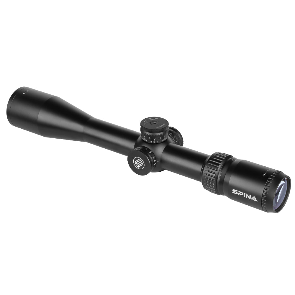 SPINA OPTICS IronClaw HD 4-16x44 SFP SF Parallax 20 jardas até o infinito