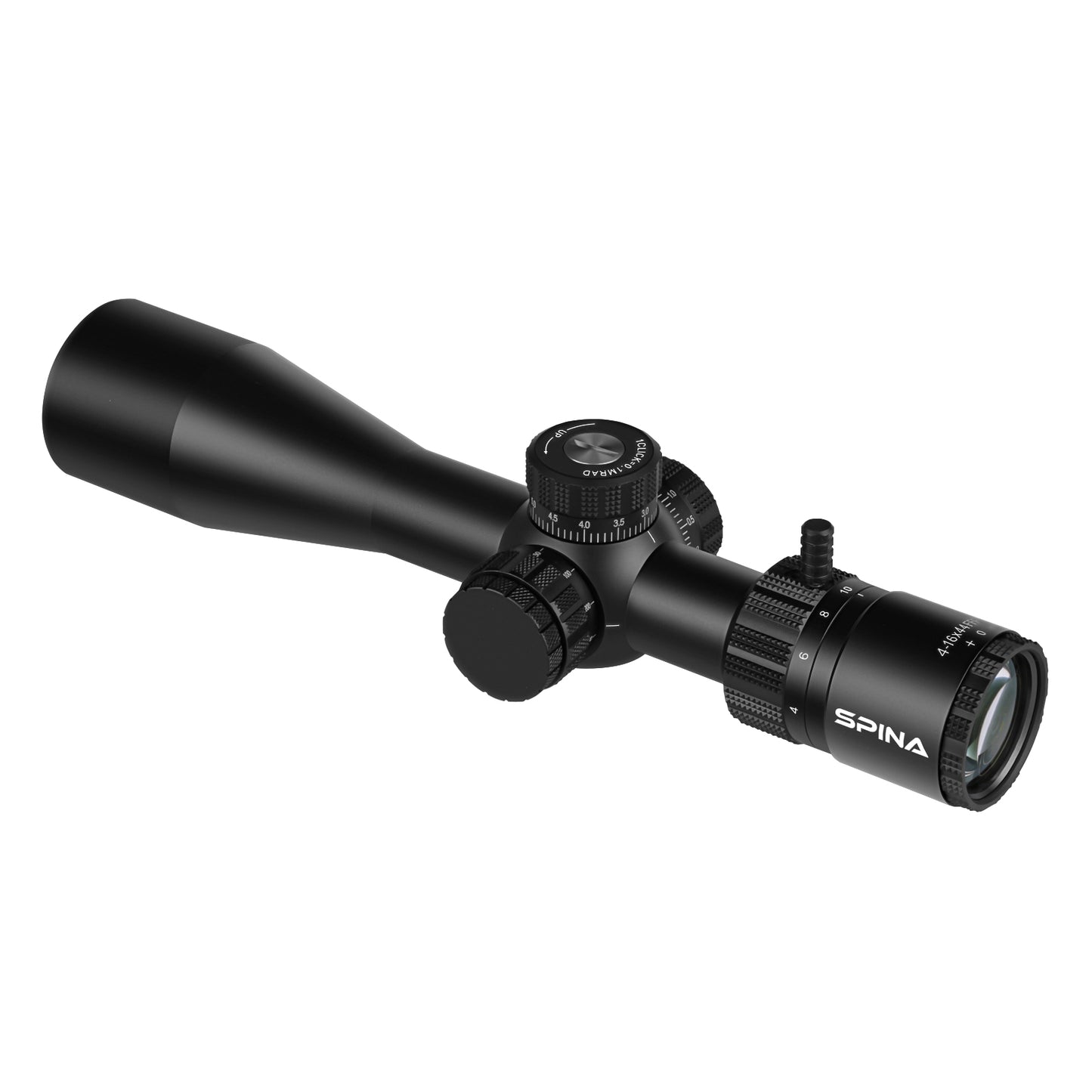 SPINA OPTICS Riptide HD 4-16x44 FFP SF Parallax 14 jardas até o infinito
