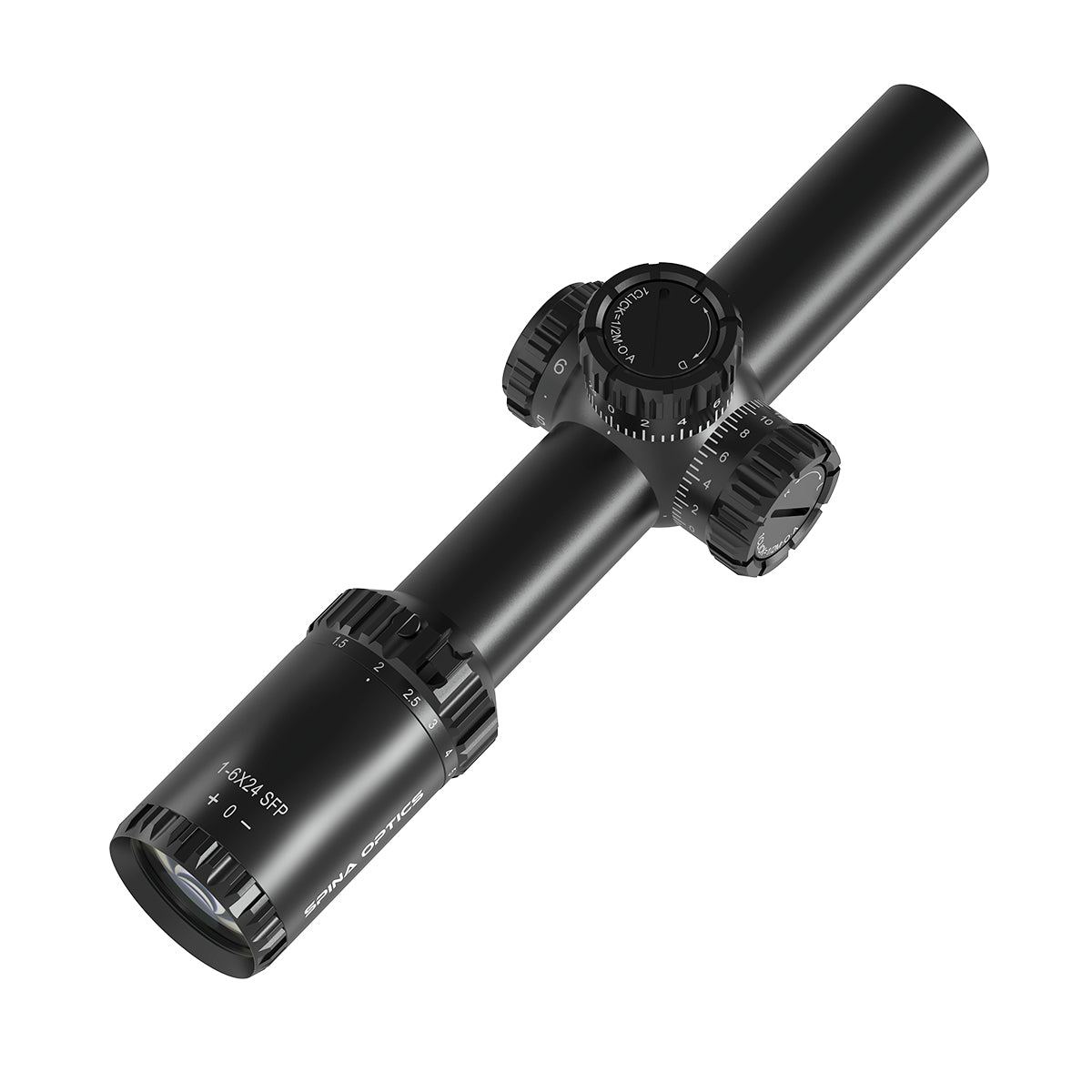 SPINA OPTICS ED Tricore 1-6x24 SFP IR Com retículo iluminado,Corchete integrada