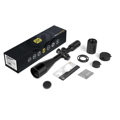 SPINA OPTICS WolfChase HD 5.5-22x56E FFP SFIR Com retículo iluminado Parallax 10 jardas até o infinito