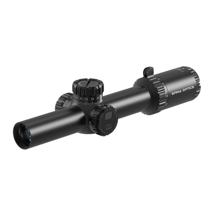 SPINA OPTICS ED Tricore 1-10x24 SFP IR Com retículo iluminado,Corchete integrada