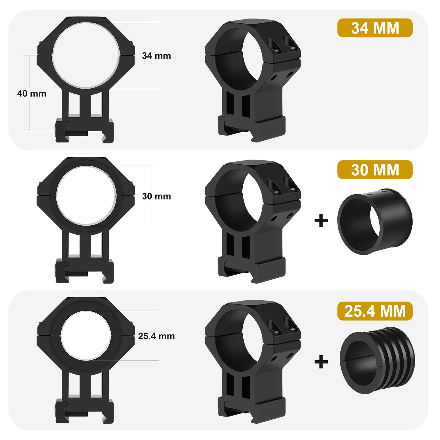 SPINA OPTICS VoidRax HD 1-10x28 SFP IR Com retículo iluminado
