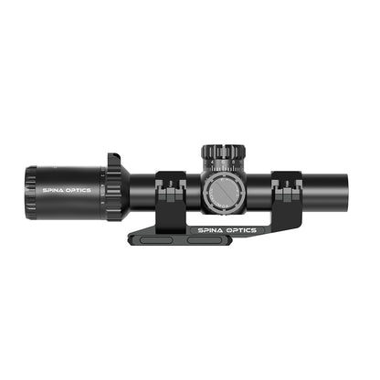 SPINA OPTICS ED Tricore 1-6x24 SFP IR Com retículo iluminado,Corchete integrada
