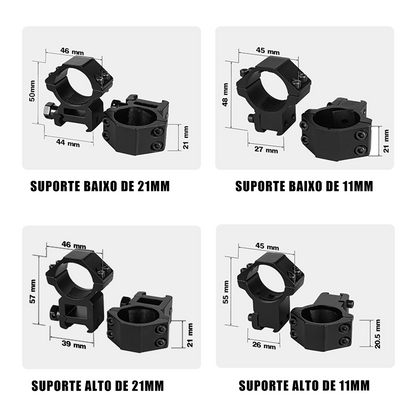 SPINA OPTICS FalconPoint HD 4.5-18x50 SFP Com retículo iluminado Parallax 10 jardas até o infinito