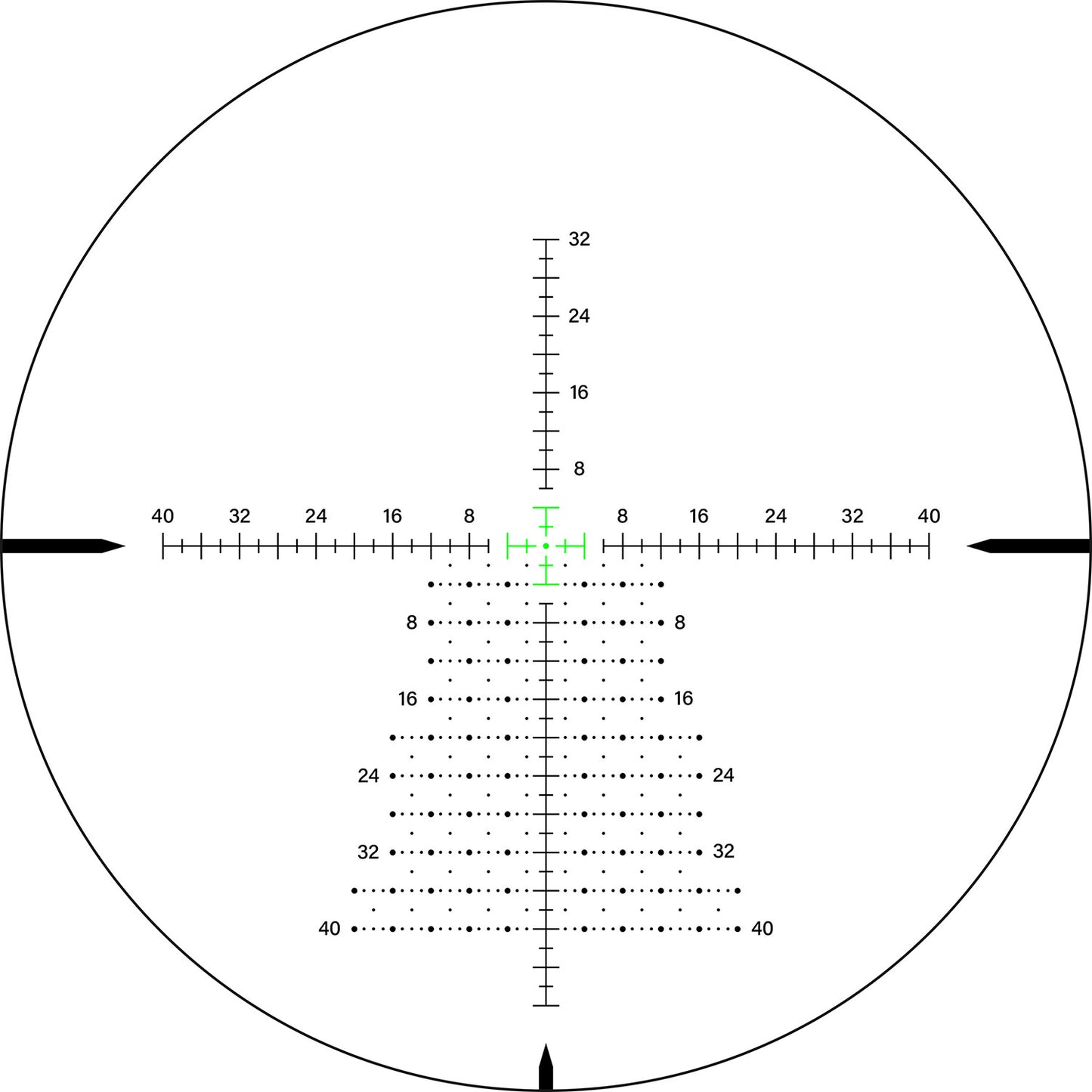 SPINA OPTICS WolfChase HD 4-16x44E FFP SFIR Com retículo iluminado Parallax 10 jardas até o infinito