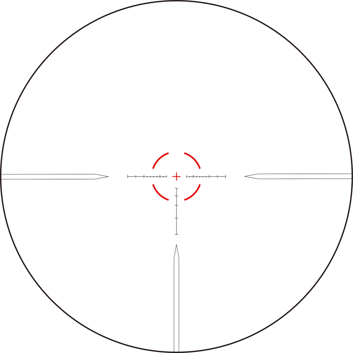 SPINA OPTICS Tricore ED 6-36x56 SFP Parallax 10 jardas até o infinito