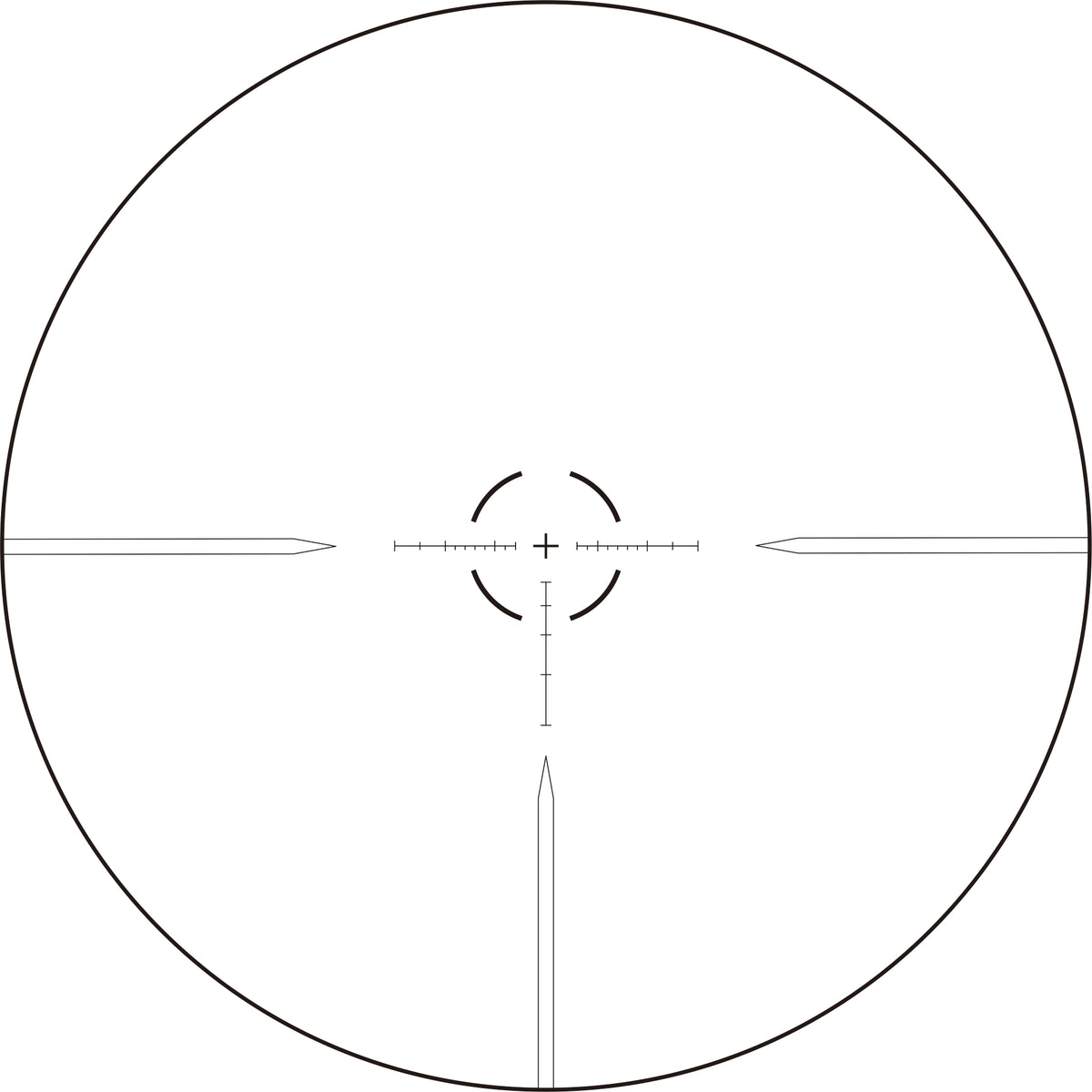 SPINA OPTICS Tricore ED 6-36x56 SFP Parallax 10 jardas até o infinito