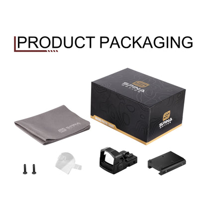 SPINA OPTICS 1X17 Pistola RMR & Rifle com Trilho Picatinny e  Mira de Ponto Verde