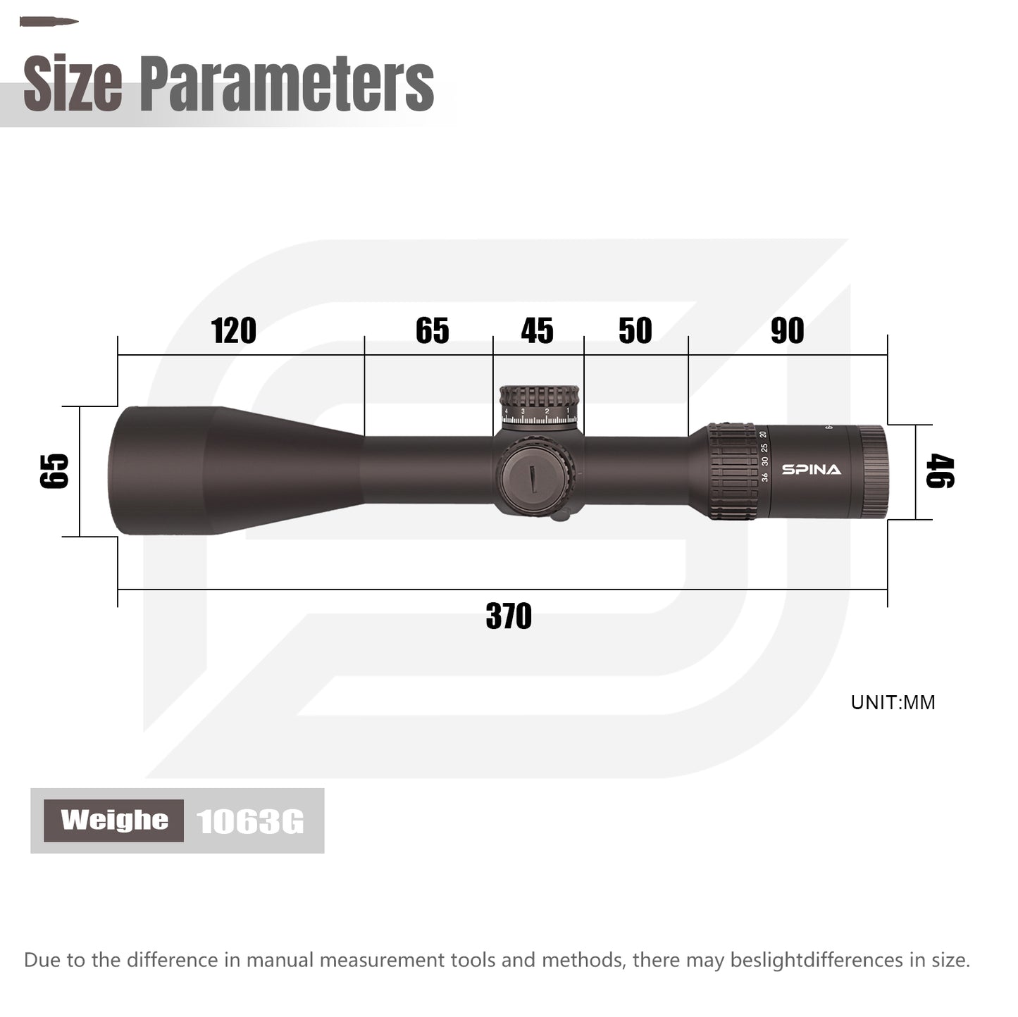 SPINA OPTICS GLACIER ED 6-36x56E FFP SF Parada no Zero,Parallax 10 jardas até o infinito,Garantia Global de 5 Anos