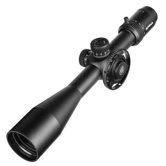 SPINA OPTICS WolfChase HD 6-24x50 FFP SF Parallax 10 jardas até o infinito