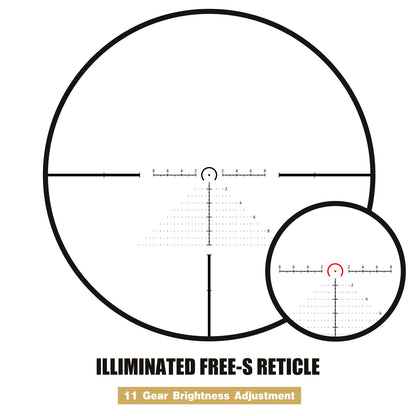 SPINA OPTICS NovaForce HD 1-8x24 FFP IR  Com retículo iluminado