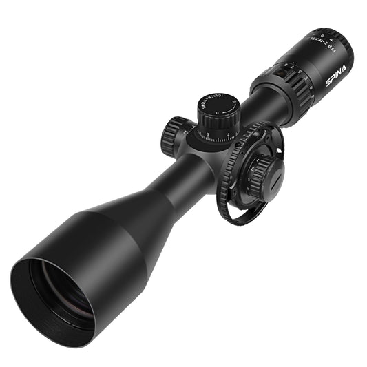 SPINA OPTICS FalconPoint HD 2-16x56 FFP SFIR Com retículo iluminado Parallax 10 jardas até o infinito