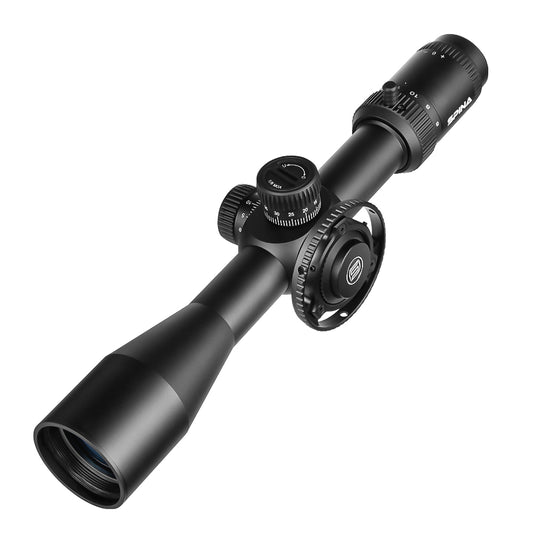 SPINA OPTICS WolfChase HD 4-16x44 FFP SF Parallax 10 jardas até o infinito