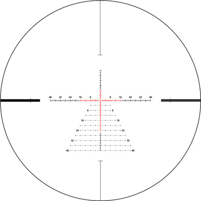 SPINA OPTICS HD WolfChase 1.2-6x24 FFP/SFPcom Iluminação de Ponto Vermelho