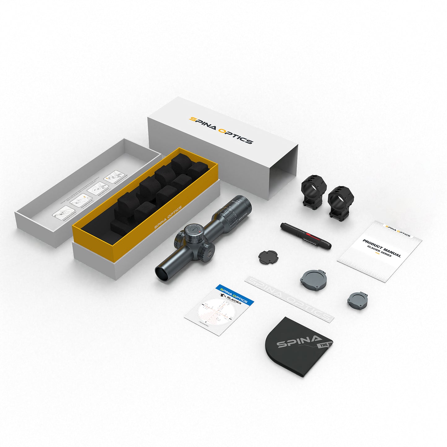 SPINA OPTICS GLACIER ED 1-10x28E FFP Parada no Zero,Garantia Global de 5 Anos