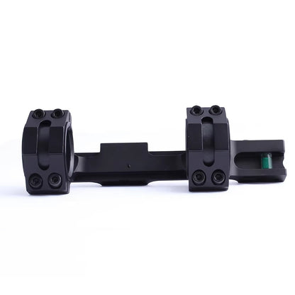 Monobloco para Trilho Dovetail de 11mm Anéis de Mira 25,4mm/30mm com Nível de Bolha