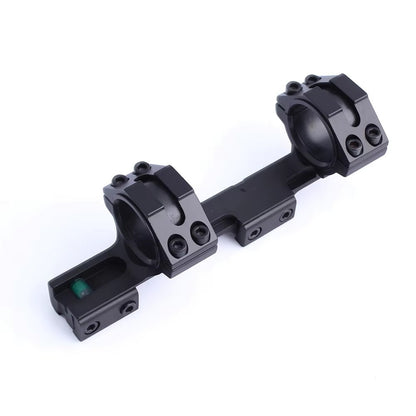 Monobloco para Trilho Dovetail de 11mm Anéis de Mira 25,4mm/30mm com Nível de Bolha