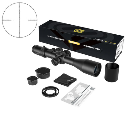 SPINA OPTICS WolfChase 6-24x50 SFP Com retículo iluminado Parallax 10 jardas até o infinito