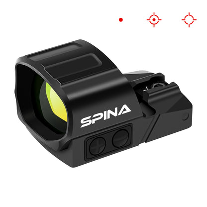 SPINA OPTICS  Mistral 1x19x28 Pistola RMR & Rifle com Trilho Picatinny e Mira de Ponto Verde/Mira de Ponto Vermelho,Garantia vitalícia