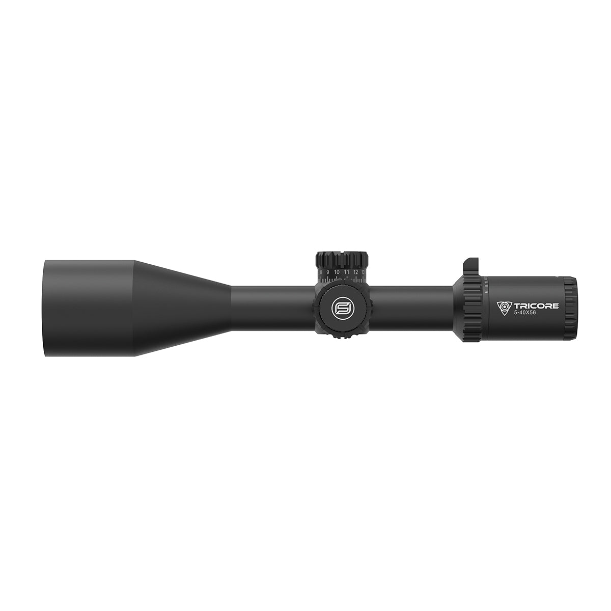 SPINA OPTICS ED Tricore 5-40x56 FFP IR Com retículo iluminado,Corchete integrada