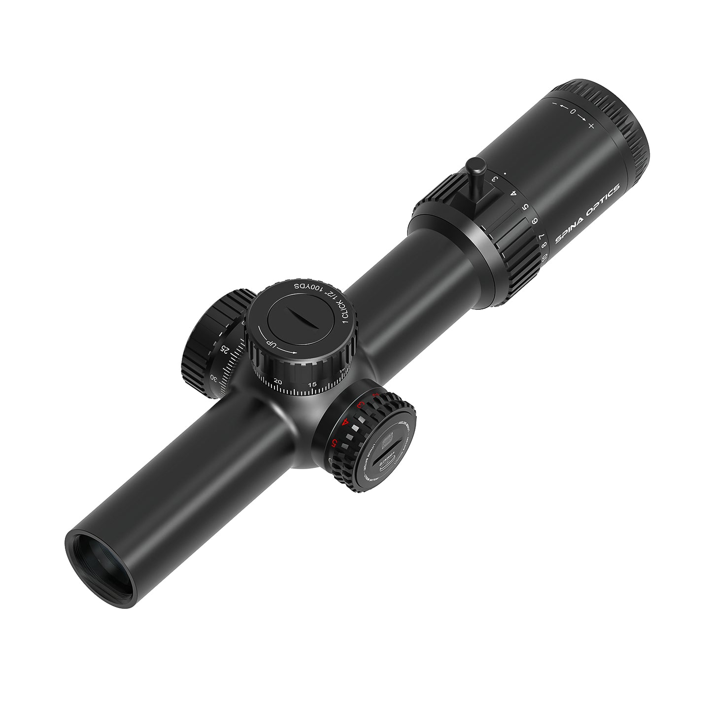 SPINA OPTICS VoidRax HD 1-10x28 SFP IR Com retículo iluminado