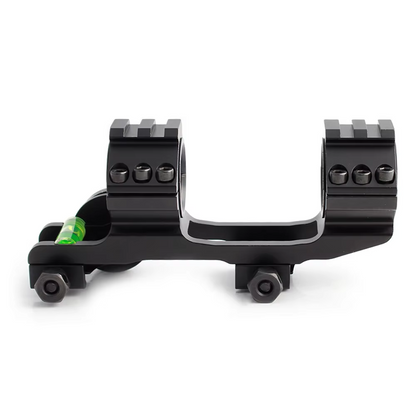 25.4/30mm picatinny escopo montagens com nível de bolha angular 1 Polegada anéis de escopo para trilho picatinny na parte superior