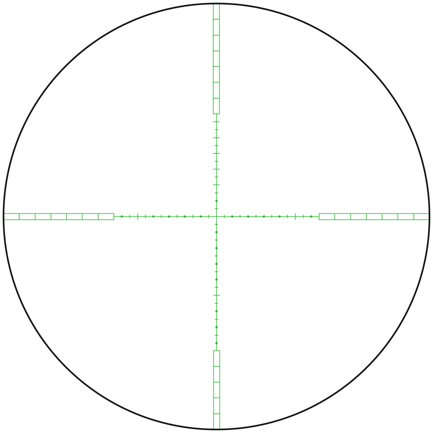 SPINA OPTICS WolfChase 6-24x50 SFP Com retículo iluminado Parallax 10 jardas até o infinito