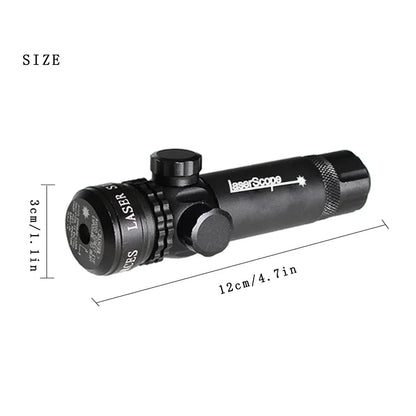 Mira Laser com Ponto Vermelho/Verde, Montagem em Trilho 20mm e Interruptor de Pressão para Cano