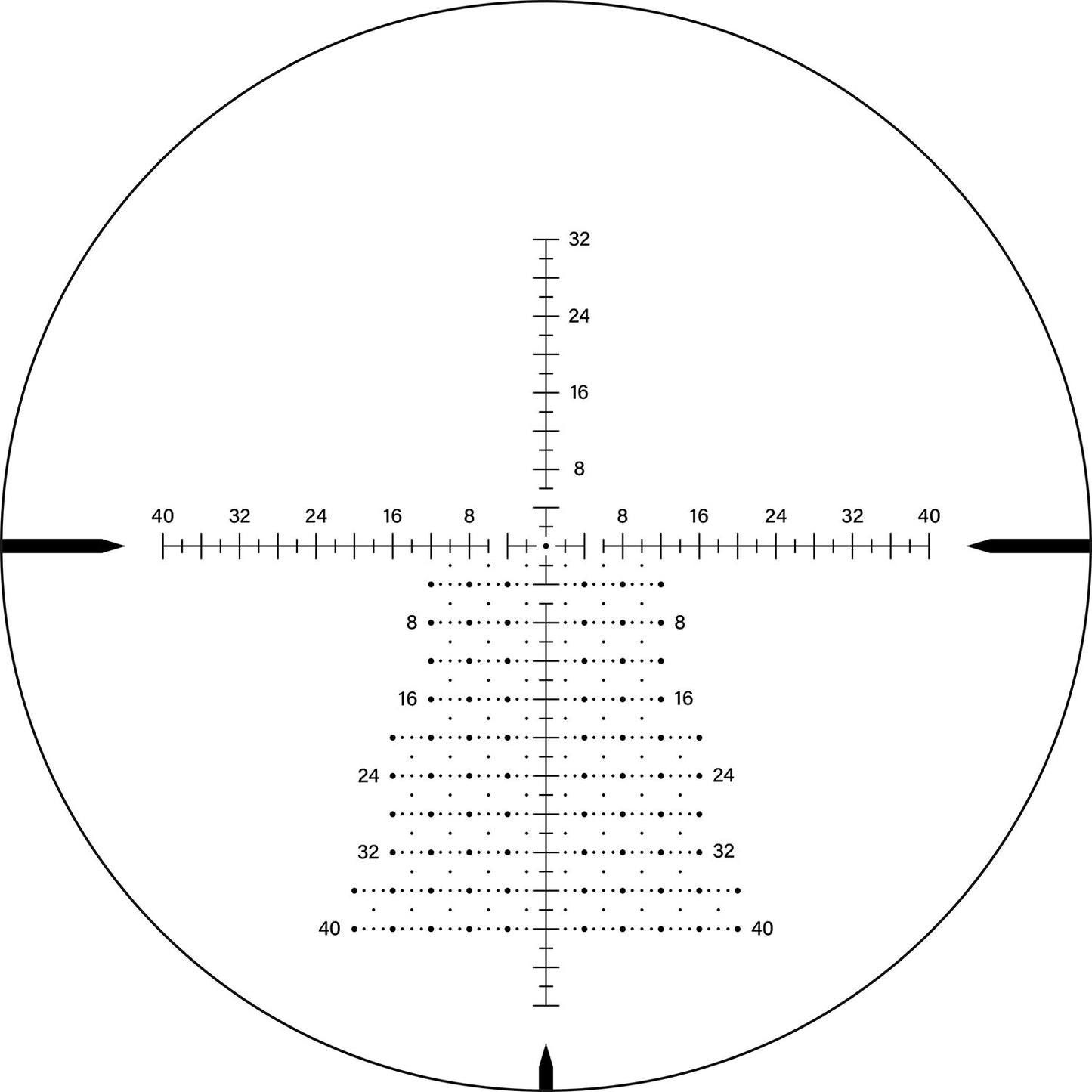 SPINA OPTICS WolfChase HD 4-16x44E FFP SFIR Com retículo iluminado Parallax 10 jardas até o infinito
