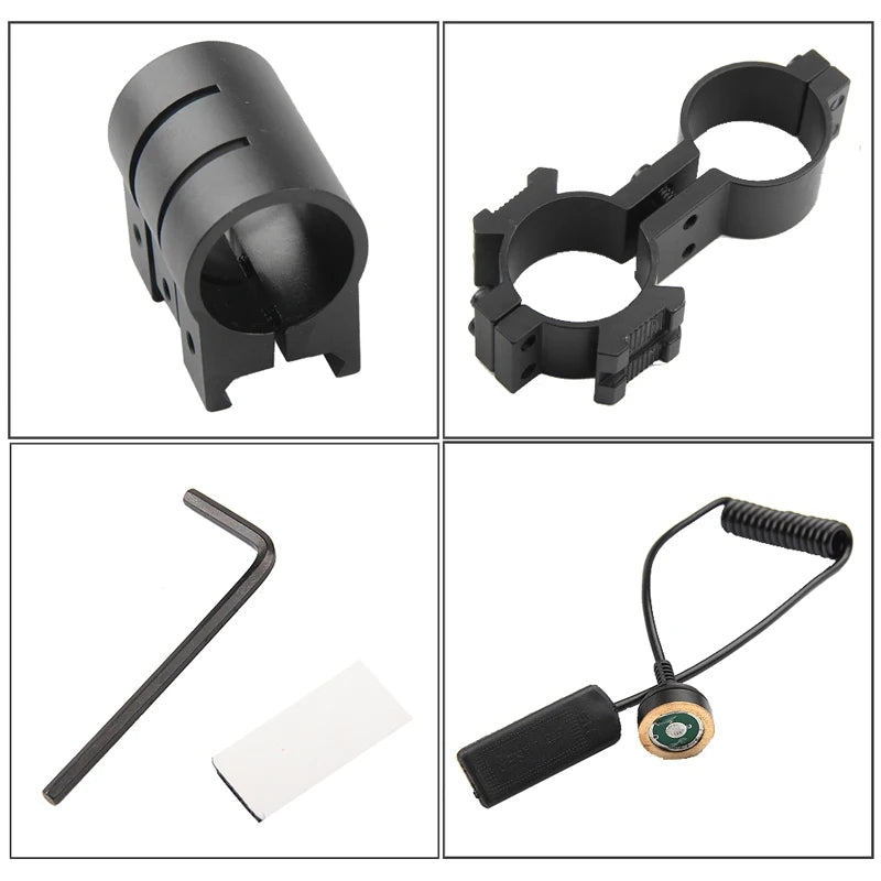 Mira Laser com Ponto Vermelho/Verde, Montagem em Trilho 20mm e Interruptor de Pressão para Cano