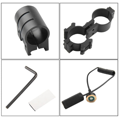 Mira Laser com Ponto Vermelho/Verde, Montagem em Trilho 20mm e Interruptor de Pressão para Cano