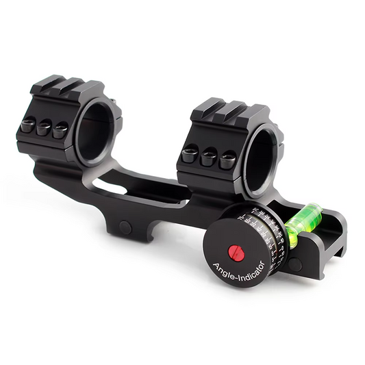 25.4/30mm picatinny escopo montagens com nível de bolha angular 1 Polegada anéis de escopo para trilho picatinny na parte superior