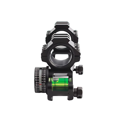 25.4/30mm picatinny escopo montagens com nível de bolha angular 1 Polegada anéis de escopo para trilho picatinny na parte superior