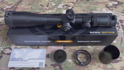 SPINA OPTICS WolfChase 6-24x50 SFP Com retículo iluminado Parallax 10 jardas até o infinito