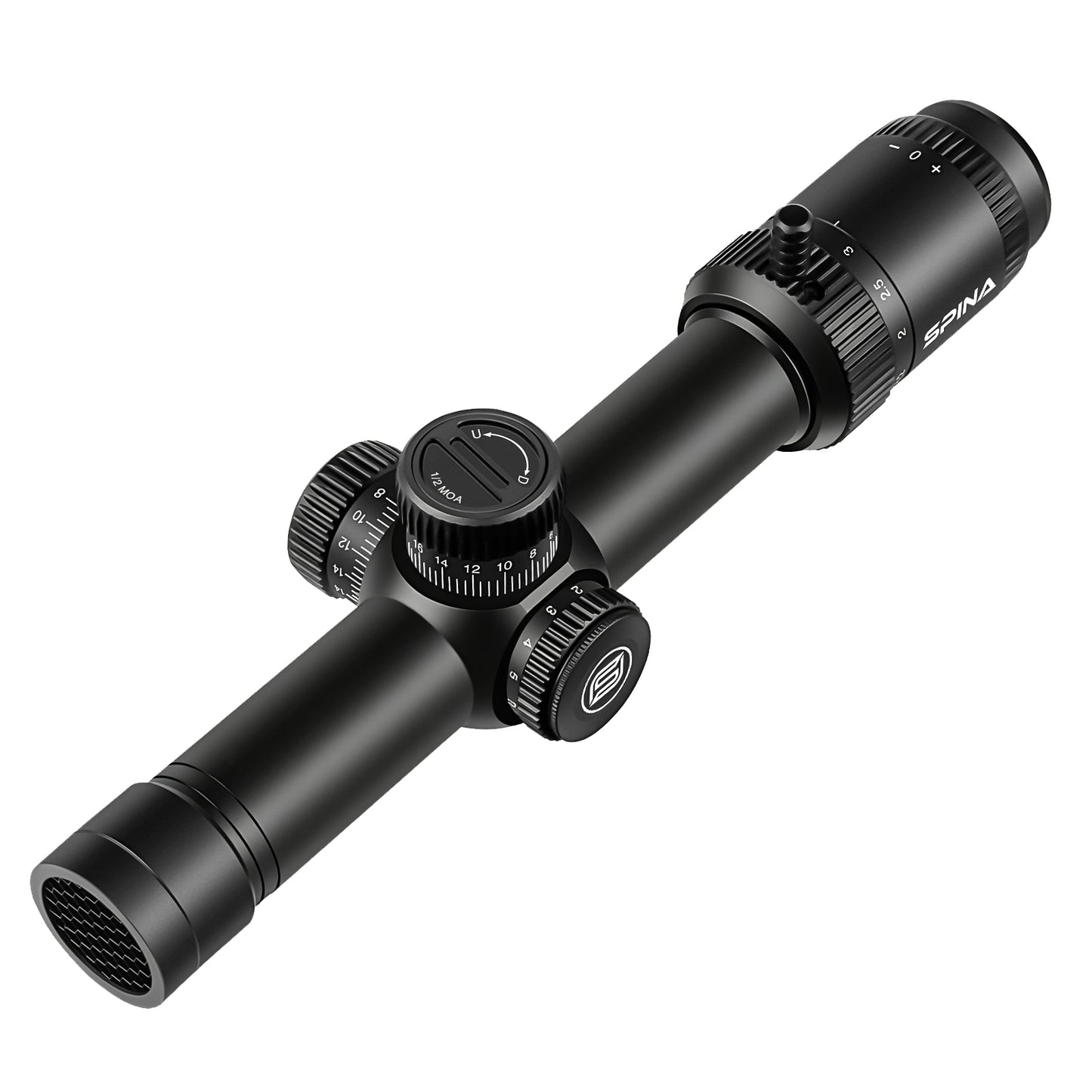 SPINA OPTICS HD WolfChase 1.2-6x24 FFP/SFPcom Iluminação de Ponto Vermelho