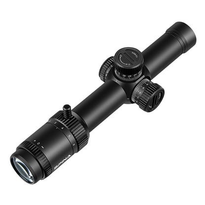 SPINA OPTICS HD WolfChase 1.2-6x24 FFP/SFPcom Iluminação de Ponto Vermelho