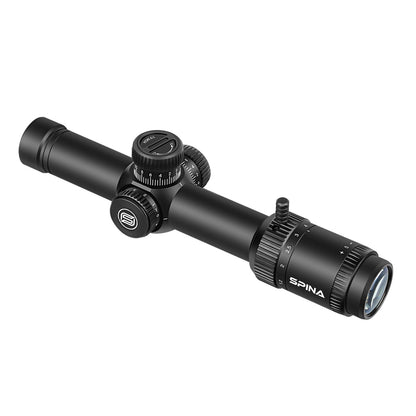 SPINA OPTICS HD WolfChase 1.2-6x24 FFP/SFPcom Iluminação de Ponto Vermelho